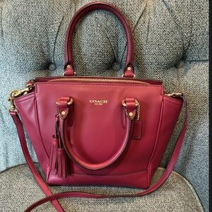 COACH Legacy Mini Tanner Scarlett Crossbody Satchel - Limited Edition